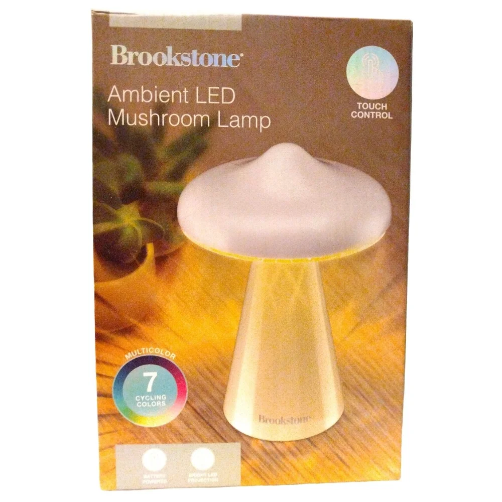 Brookstone Ambient LED Mushroom Lamp